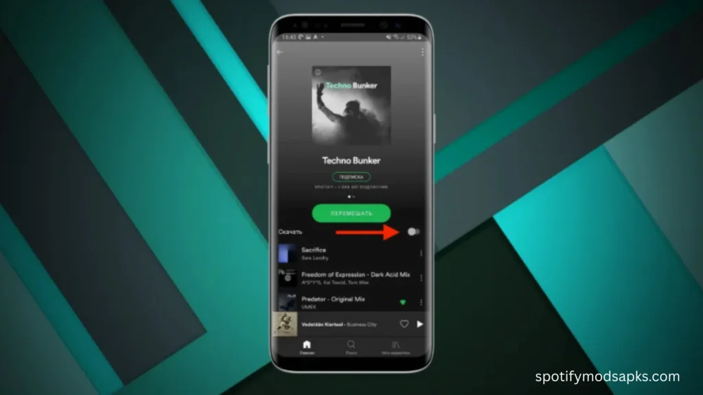 Spotify Mod APK (Mobiles ScreenShots)