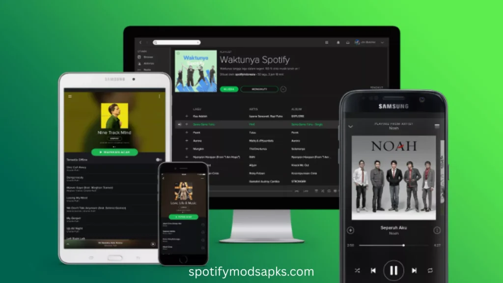 Spotify Mod APK (Mobiles ScreenShots)